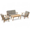 Belmont Teak Patio Sofa Set