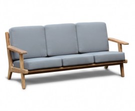 Belmont Teak 3 Seater Mid-Century Garden Sofa