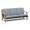 Belmont Teak 3 Seater Mid-Century Garden Sofa