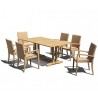 Cornwall 6 Seater Rectangular 1.8m Table with St. Moritz Armchairs