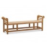 Lutyens-Style Teak Backless Bench - 1.95m