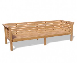 Mustique Extra Large Teak Garden Daybed - 2.7m