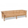 Mustique Extra Large Teak Garden Daybed - 2.7m