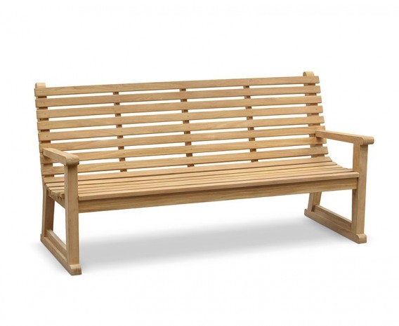 Primrose Teak Sled Park Bench - 1.8m