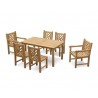 Hampton 6 Seater Rectangular 1.5m Dining Set with Chartwell Chairs