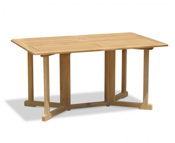 Byron Teak Drop Leaf Garden Table - 1.5m