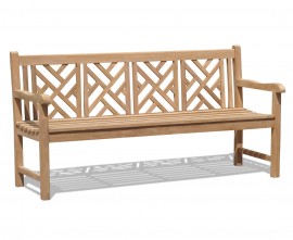 Chartwell 4 Seater Teak Garden Bench - 1.8m