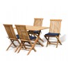 Teak Folding Table & Chairs Set