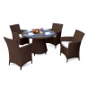 Azure Garden Dining Set in Java Brown