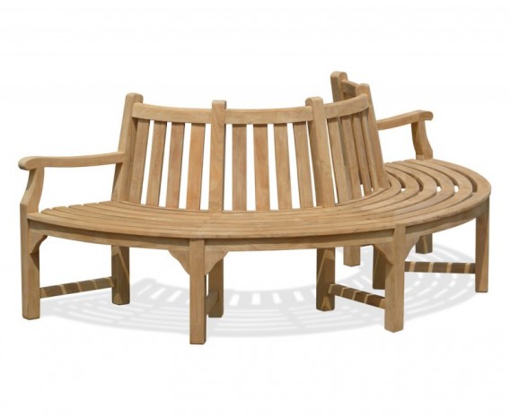 Semi-Circle Half Tree Seat with 2 Arms - 2.2m