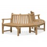 Semi-Circle Half Tree Seat with 2 Arms - 2.2m