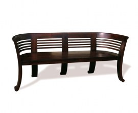 Kensington 3 Seater Indoor Deco Bench, Reclaimed Teak – 1.8m