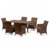 Verona 6 Seater Rattan Outdoor Dining Set with 1.6m Table