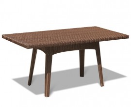 Verona Woven 1.6m Table - Java Brown