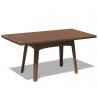 Verona Woven 1.6m Table - Java Brown