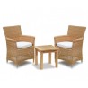 Verona 2 Seater Rattan Set, Loom Weave