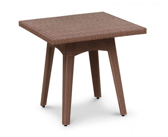 Verona Square Rattan Dining Table - 80cm