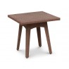 Verona Square Woven Garden Table - Java Brown