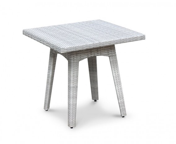 Verona Square Woven Garden Table - Java Brown