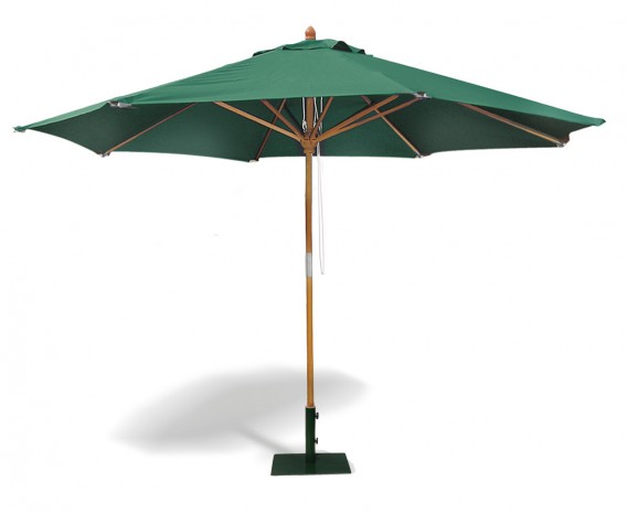 Octagonal Wooden Garden Parasol - 3.5m