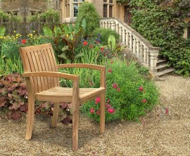 Antibes Teak Garden Stacking Chair