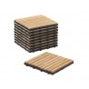Click-together Hardwood Decking Tiles - Classic Parquet