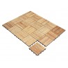 Teak Interlocking Deck Tiles - Classic Parquet