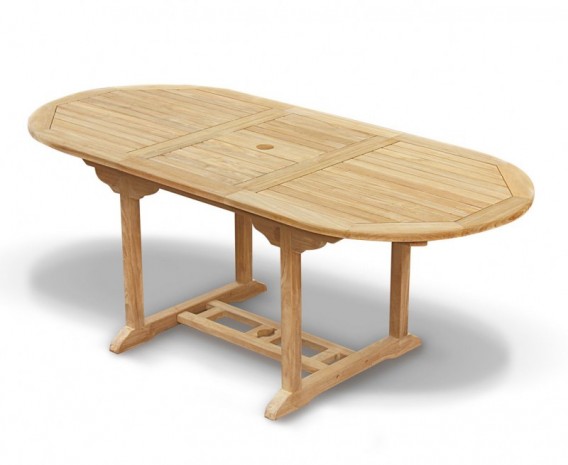 Oxburgh 6 Seater Teak Extending Garden Dining Set