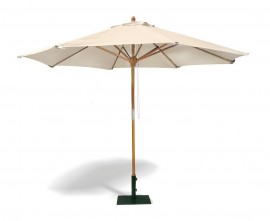 Octagonal Wooden Garden Parasol - 3m