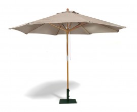 Octagonal Wooden Garden Parasol - 3m