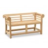 Lutyens-Style Garden Bench Low Back