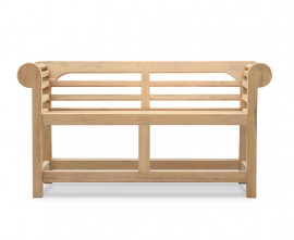 Teak Lutyens-Style Low Back Bench