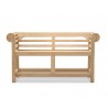 Teak Lutyens-Style Low Back Bench