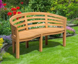 Bloomsbury Teak Banana Bench