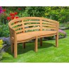 Bloomsbury Teak Banana Bench