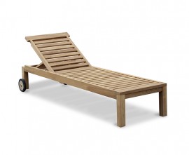 Teak Garden Sun Lounger