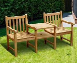 York Vista Teak Jack and Jill Seat