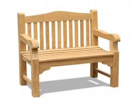 St. James Teak Traditional Park Bench - 1.2m