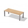 Marina Teak Rectangular Garden Dining Table with Metal Legs