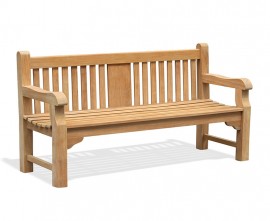 Gladstone 4 Seater Teak Memorial Bench - 1.8m