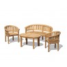 Apollo Banana Teak Outdoor Conversation Set