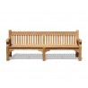 Greenwich Teak Solid Wood Park Bench - 2.4m