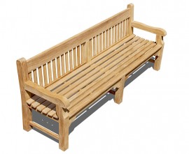 Greenwich Heavy-Duty Park Bench - 8ft