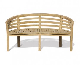 Bloomsbury Teak Curved Bench