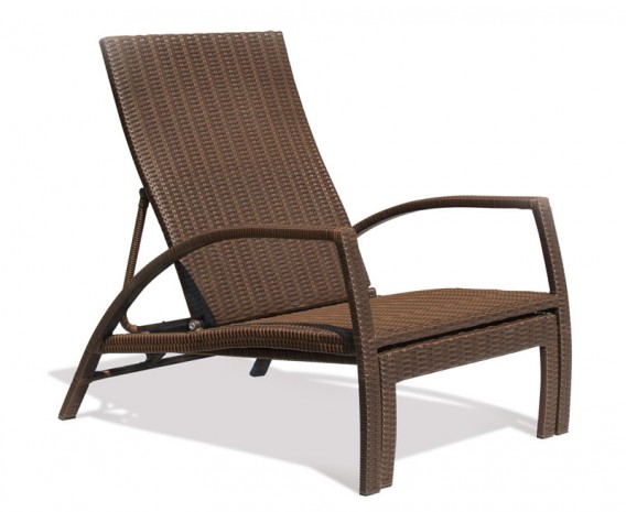 Antibes Synthetic Rattan Outdoor Sun-Lounger