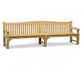 St. James Large Teak Garden Bench - 3m