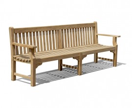 Turners Teak Park Bench - 2.4m