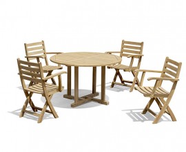Sissinghurst 1.2 Dining Set with 4 Lymington Chairs