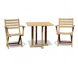 Sissinghurst 0.8m 2 Seater Dining Set with Lymington Armchairs