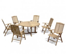 Sissinghurst 1.5m Dining Set with 6 Tewkesbury Chairs
